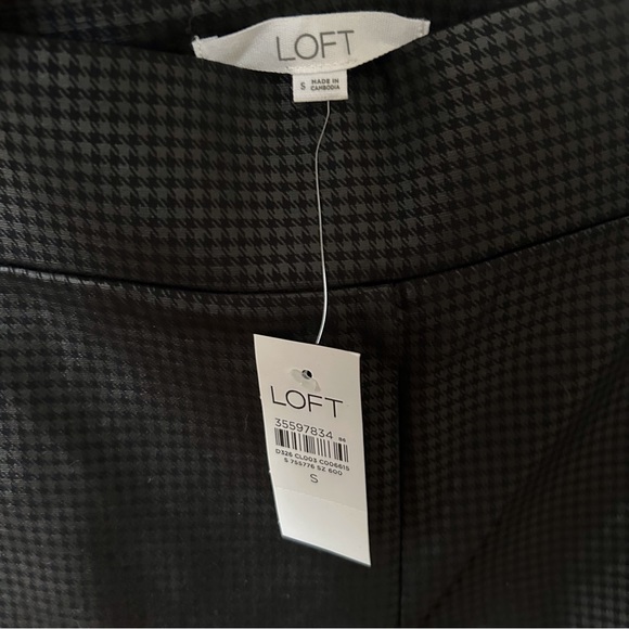 NWT Loft Houndstooth Coated Ponte Leggings - Picture 6 of 6